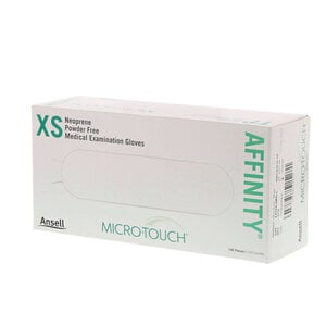 Micro-Touch® Affinity® Neoprene Exam Gloves, Powder Free, Non-Sterile, Extra Small, Green, Box/100