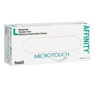 Micro-Touch Affinity Neoprene Exam Gloves, Powder Free, Non-Sterile, Extra Large, Green, 100/Box