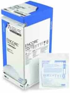 Ansell Encore Latex Powder-Free Surgical Gloves, Textured, Size 6.5, Case of 200 (4 Boxes of 50)