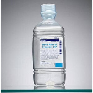 Baxter Sterile Water for Irrigation, USP, 1000 mL Plastic Pour Bottle, 2F7114