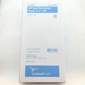 Cardinal Health Self-Seal Autoclave Bags, 5.5" x 10", Pack of 200