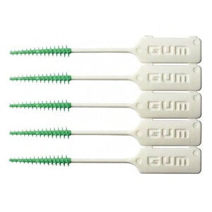 GUM Soft-Picks Interdental Brushes, Original Green, 5 Pack Envelope, 72 Envelopes per Box