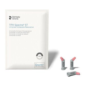 TPH Spectra ST Light-Cured Composite Refill, Shade A1, High Viscosity, 0.25g Compules Tips, Pack of 20