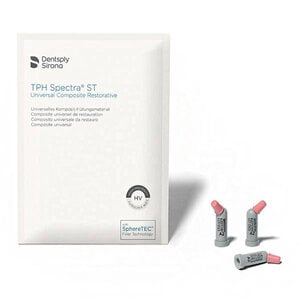 TPH Spectra ST Light-Cure Composite Refill, Shade A3, High Viscosity, 0.25g Compules Tips, Pack of 20
