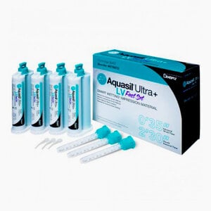 Aquasil Ultra+ LV Fast Set Vinylpolysiloxane Impression Material Refill, 50 mL, Pack of 4