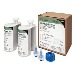Aquasil Ultra+ Deca Rigid Fast Set Vinylpolysiloxane Impression Material, 380 mL Cartridge, Pack of 2