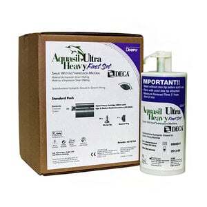 Aquasil Ultra Deca Heavy Fast Set Vinylpolysiloxane Impression Material, 380 mL Cartridge, Pack of 2