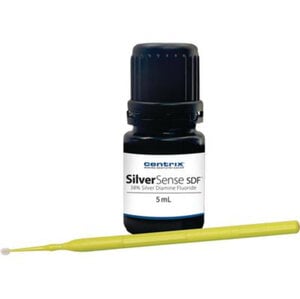SilverSense SDF™ Standard Kit, 38% Silver Diamine Fluoride, 1 x 5 mL Bottle, 20 Applicators