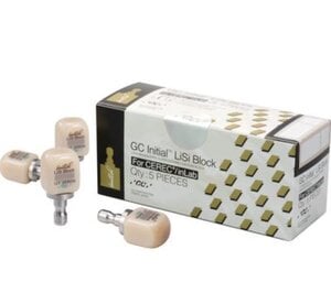 GC Initial LiSi CAD/CAM Block, Size 14, Low Translucency, Shade A3.5, 5/Box