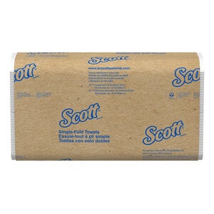 Scott Essential Single-Fold Paper Towels, 1-Ply, White, 250 Sheets/Pack, 16 Packs/Case (4,000 Sheets/Case)