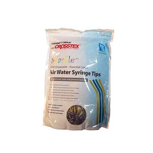 Crosstex Sparkle Air/Water Syringe Tips, Bulk Assorted, Pack of 1500