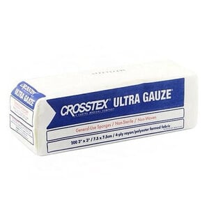 Crosstex Ultra Gauze Non-Woven Sponges, 2" x 2", 4-Ply, Non-Sterile, 5000/Case, ENCNWU