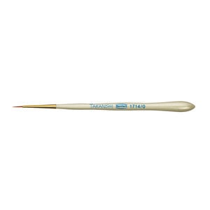 Renfert Takanishi Ceramist Brush, Size 1/0, Synthetic Bristle, 2/Pack, 17140110