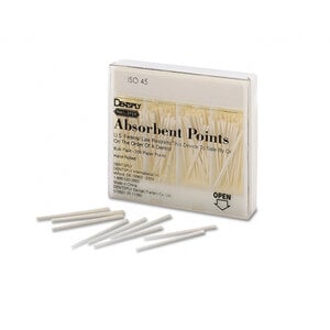 Dentsply Maillefer Absorbent Paper Points, .02 Taper, Size #25, Sterile Cell Pack, 180/Pkg
