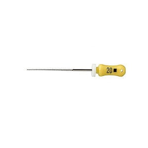 Dentsply Maillefer K-Files #20, 21mm, Stainless Steel, 6/Box, #671103