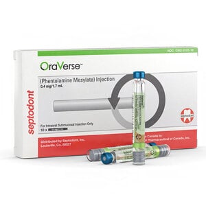 OraVerse (Phentolamine Mesylate) Local Anesthesia Reversal Agent, 1.7 mL Cartridges, 10-Pack