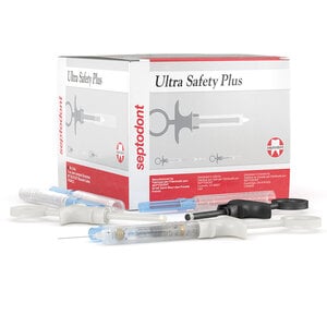 Septodont Ultra Safety Plus Twist XL Sterile 30G Short Needles and Handle, 100/Bx