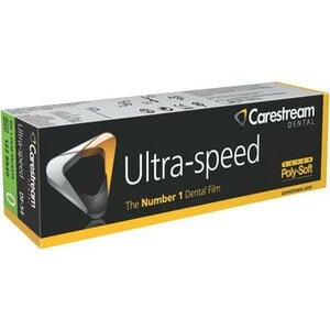 Carestream Health DF-54 Dental Intraoral X-Ray Film, Size 0, Poly-Soft, 100/Pk, #122-8840