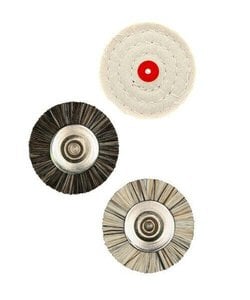 Garreco B-20 Brush Wheel with Wooden Hub, Pack of 12