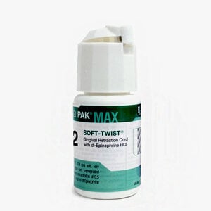 Gingi-Pak Max Soft-Twist Retraction Cord, Size 2 Medium, Epinephrine HCl Impregnated, 108 in. (Each)