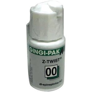 Gingi-Pak MAX Z-Twist Retraction Cord, Size 00 X-Thin, Impregnated with Epinephrine HCl, 108 inches