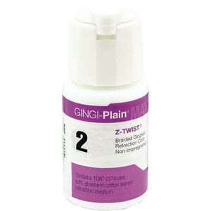 Gingi-Plain MAX Z-Twist Retraction Cord, Nonimpregnated, Size 2 Medium, 108 in.