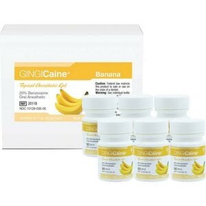 Gingicaine Topical Anesthetic Gel, Banana Flavor, 1 oz Jar