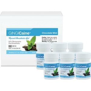 Gingicaine Topical Anesthetic Gel, Chocolate Mint, 1 oz Jar