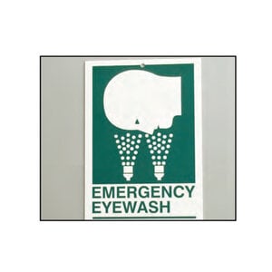 HPTC Eyewash Sign, Plastic, 11" x 17"