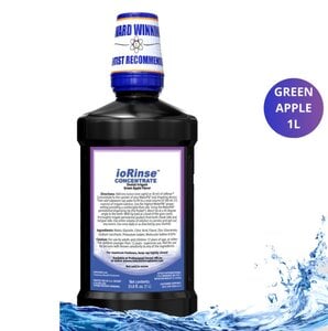 ioRinse Professional Concentrate Green Apple, 1 Liter Bottles, Case of 12