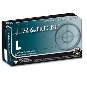 Pulse Precise Nitrile Exam Gloves, Lavender, Large, Powder-Free, Textured, Non-Sterile, 250/Box