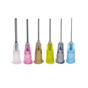 Vista Apex Appli-Vac Needle Tips, 20 Gauge, Yellow, 3/4" Length, Pack of 100