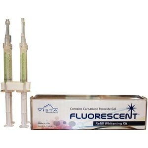 Fluorescent Take-Home Whitening System, 22% Carbamide Peroxide, Mint, 1.2 ml Syringes, 40/Pk, Refill Kit, #504450