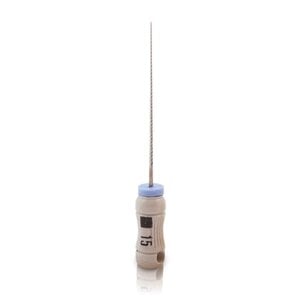 Kerr K-Files Stainless Steel Endodontic Hand Files, Size #15, 21mm, White, 6/Pack, 06004