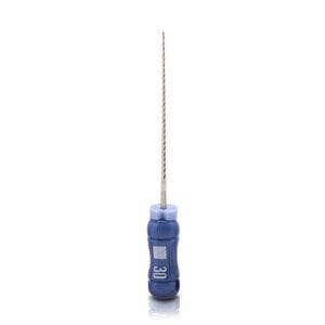 Kerr K-Files Stainless Steel #30, 21mm, Blue, 6/Pack, 06015
