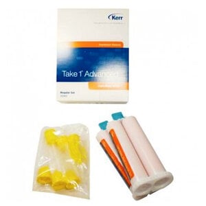 Kerr Take 1 Advanced Light Body Wash Super Fast Set VPS Impression Material Refill, 2 x 50ml Cartridges with 6 Mixing Tips, 33955