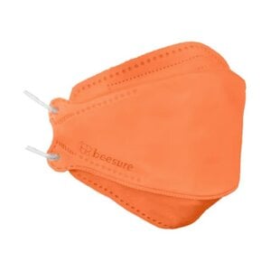 BeeSure Radiant Earloop Face Masks, ASTM Level 3, Orange, Box/50