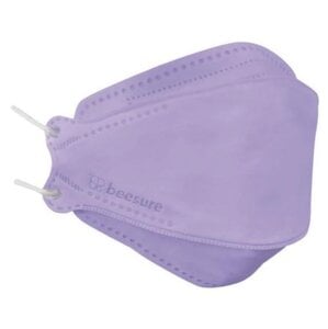BeeSure Radiant Earloop Face Mask, ASTM Level 3, Violet, 50/Box