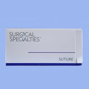 LOOK™ Sharpoint™ Plain Gut Sutures, 3-0, 18" (45 cm), C-6 Reverse Cutting 3/8 Circle Needle, Beige, 12/Box, 592B