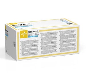 SensiCare® Surgical Gloves with Aloe, Powder Free, Sterile, Size 5.5, 25 Pairs/Box
