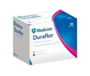 Duraflor 5% Sodium Fluoride Varnish, Unit Dose, 0.25 mL, Bubblegum, 200/Box, 1011-BG200