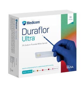 Duraflor Ultra 5% Sodium Fluoride White Varnish, 0.4 ml Unit Dose, Mint, Box of 30