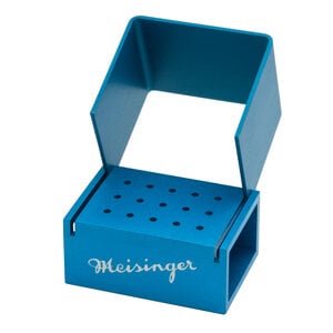 Meisinger BL700 Gel Bur Block, Blue, 15 HP Holes, 50x40x68mm