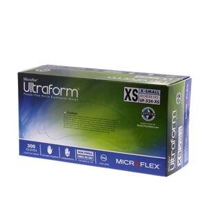Microflex Ultraform® Powder Free Nitrile Exam Gloves, Cobalt Blue, Extra Small/Small, 300/Box, UF-524-XS/S