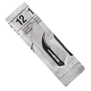 Miltex-Integra Stainless Steel Sterile Surgical Blade #12, Disposable, Each