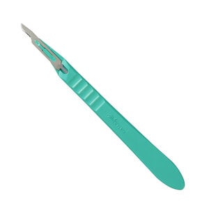 Miltex-Integra Disposable Sterile Scalpel #15, Stainless Steel Blade, 10/Box, 4-415