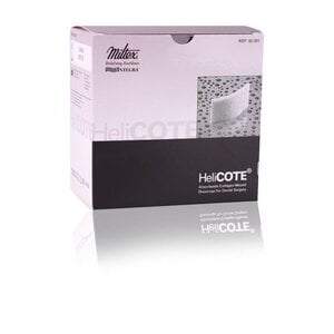HeliCote Absorbable Collagen Wound Dressing, 3/4" x 1.5" (1.9 cm x 3.8 cm), Sterile, 10/Box, 62-201