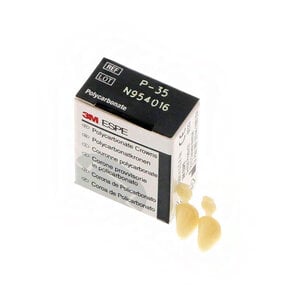 3M™ ION Preformed Temporary Polycarbonate Crown, Upper Left Cuspid, Size 35, Pkg/5