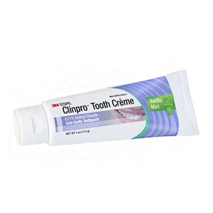 3M™ Clinpro™ Tooth Crème 0.21% Sodium Fluoride Anti-Cavity Toothpaste, Vanilla Mint, 4 oz (113 g) Tube, 12117