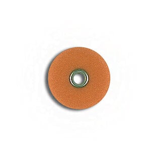 3M™ Sof-Lex™ Extra-Thin Contouring and Polishing Discs, 3/8" Diameter, Medium, Orange, Pop-On, 85/Pkg, 2381M
